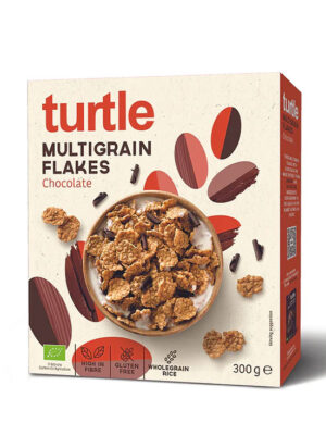 Turtle Multigrain Flakes Chocolate senza glutine | Celiachia Milano